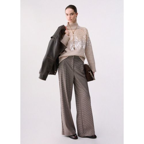 Pantalon Pantalon long en pied-de-poule - Liu Jo - Modalova