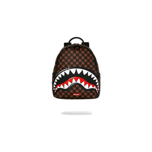 Sac a dos Sharks In Paris Wtf Bubble Brown Check Savage - Sprayground - Modalova