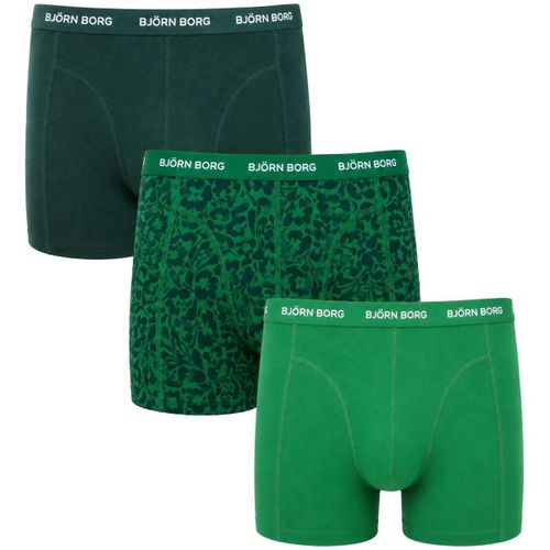 Caleçons Boxers Lot de 3 Vert - Björn Borg - Modalova