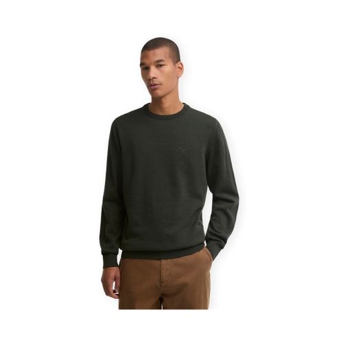 Pull Pima Cotton Crew Neck Jumper - Sage - Barbour - Modalova
