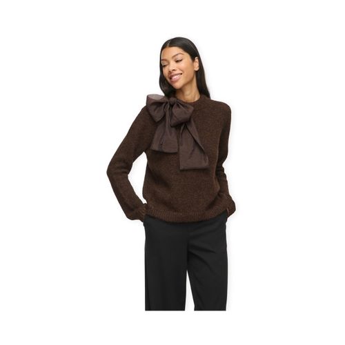 Pull Bows Highneck Knit - Coffee Bean - Vila - Modalova