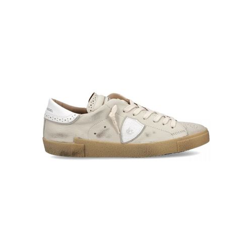 Baskets PRLU WRG2 PRSX LOW MAN-VINTAGE BROUGE BLANC - Philippe Model - Modalova