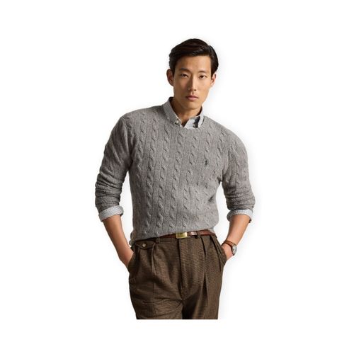Pull Cable Knit Wool Cashmere Sweater - Grey - Polo Ralph Lauren - Modalova