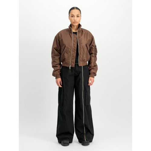 Veste 258010 MA-1 CROPPED LOOSE-204 POWDER BROWN - Alpha Industries - Modalova