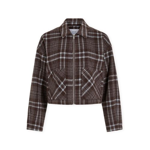 Manteau Karine Jacket - Coffee Bean/Blue - Vila - Modalova