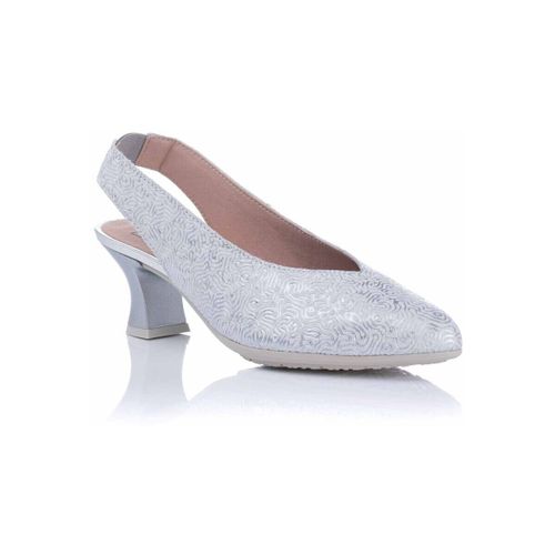 Chaussures escarpins Chaussure de cour en cuir gravé - Argent - Pitillos - Modalova