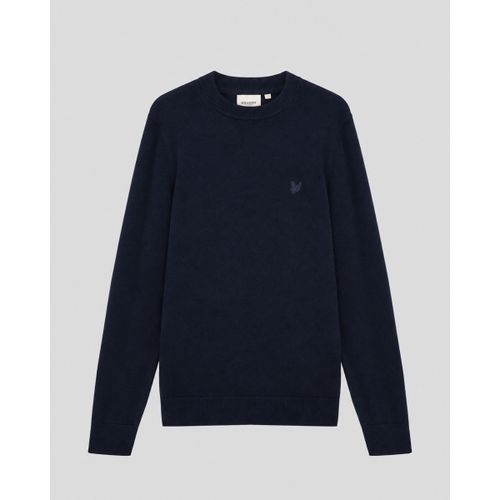 Pull KN2200V COTTON MERINO FULL ZIP-Z271 DARK NAVY - Lyle & Scott - Modalova