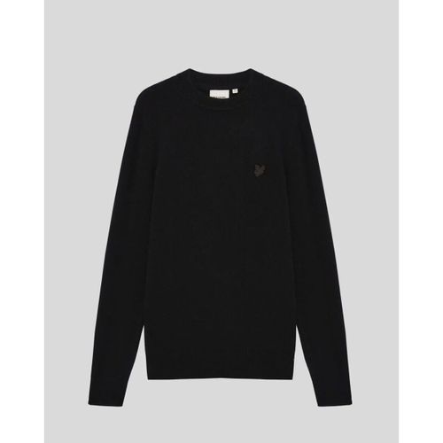 Pull KN2200V COTTON MERINO FULL ZIP-Z865 BLACK - Lyle & Scott - Modalova