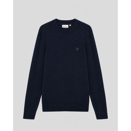 Pull KN2200V COTTON MERINO FULL ZIP-Z271 DARK NAVY - Lyle & Scott - Modalova