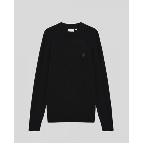 Pull KN2200V COTTON MERINO FULL ZIP-Z865 BLACK - Lyle & Scott - Modalova
