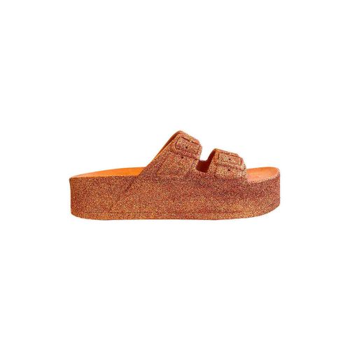 Mules Sandales à paillette compensées CAIPIRINHA GLITTER - Cacatoès - Modalova