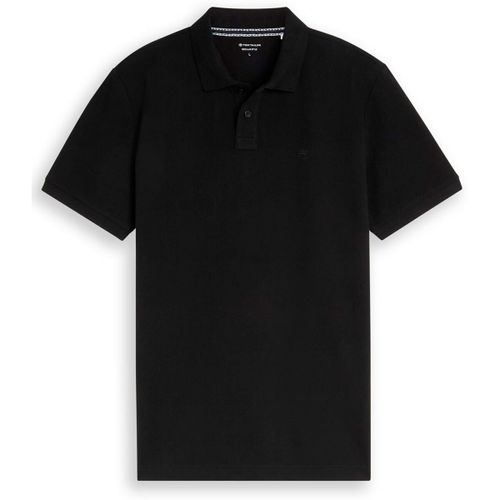 T-shirt Polo BASIQUE maille piquée Black - Tom Tailor - Modalova