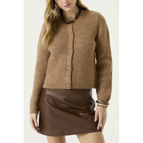 Pull GIlet EN MAILLE Soft Taupe - Garcia - Modalova