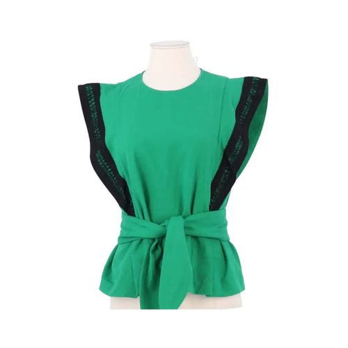 Blouses Top sans manche en coton vert - 1964 Shoes - Modalova