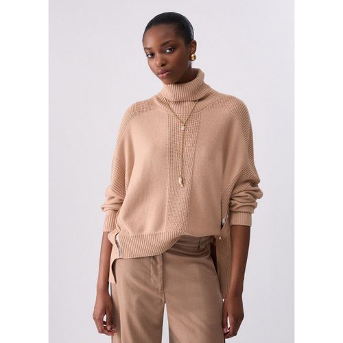 Pull Pull col roulé en mélange de laine avec boutons - Liu Jo - Modalova
