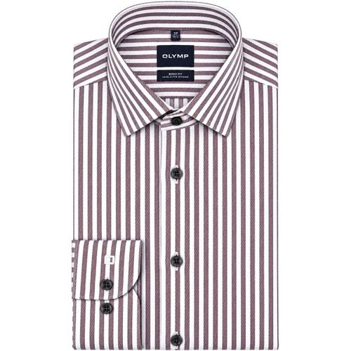 Chemise Level 5 Chemise Rayures Bordeaux - Olymp - Modalova