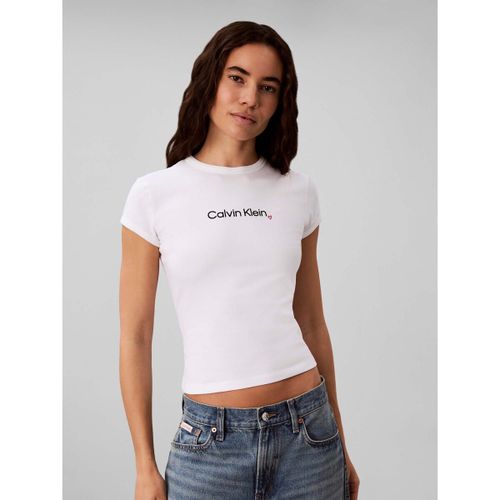 T-shirt Ss Slim Fit Heart Lo - Calvin Klein Jeans - Modalova