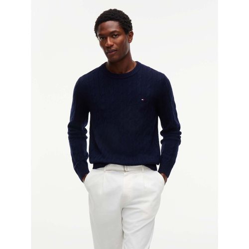 Polaire Lambswool Cable Crew - Tommy Hilfiger - Modalova