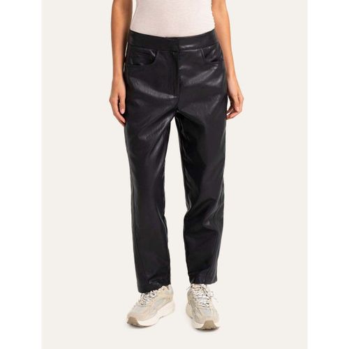 Pantalon Yaya Carotte Similicuir - Yaya - Modalova