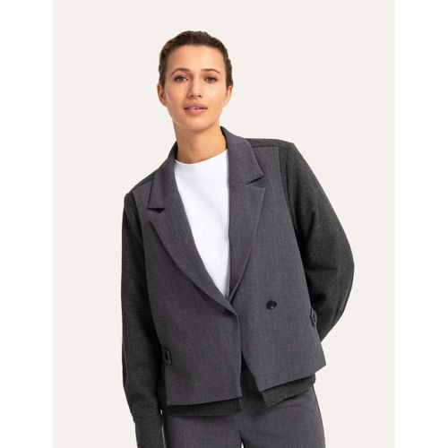 Blouson Blazer Ample Contrastant - Yaya - Modalova