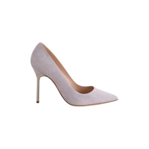 Chaussures escarpins Talons gris - Manolo Blahnik - Modalova