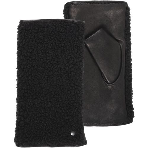 Gants Mitaines cuir d'agneau pleine fleur doublé micro-fourrure - Isotoner - Modalova