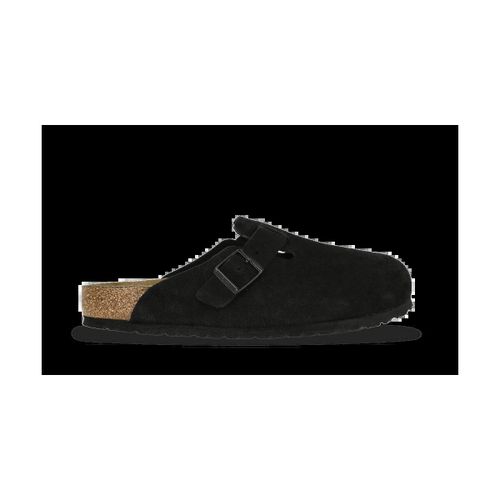 Sabots Boston Soft Footbed Suede Leather Black - BIRKENSTOCK - Modalova