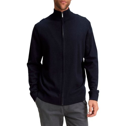 Pull Gilet ZIP Knitted Navy - Tom Tailor - Modalova