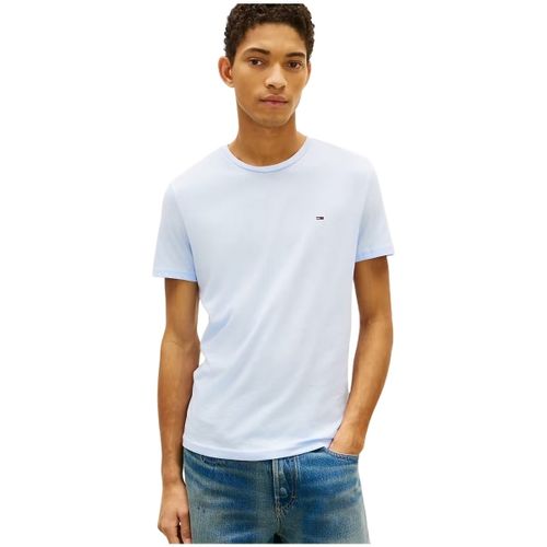 T-shirt T shirt Ref dm0dm20363 C3Q Bleu ciel - Tommy Jeans - Modalova