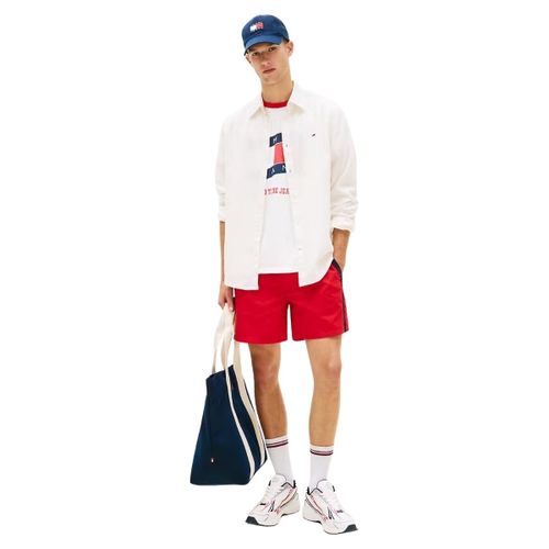 Chemise Chemise Tommy Jeans Ref 67726 YBL Ecru - Tommy Hilfiger - Modalova