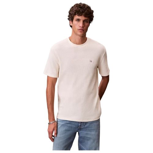 T-shirt T shirt Ref 68240 F7J Creme - Calvin Klein Jeans - Modalova