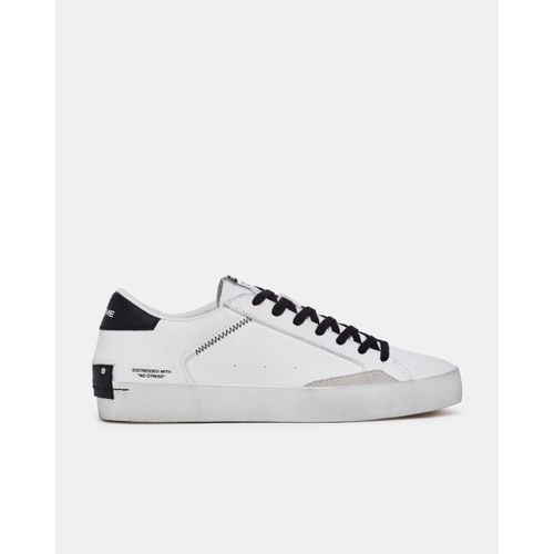 Baskets DISTRESSED 16001PP5-10 WHITE BLACK - Crime London - Modalova
