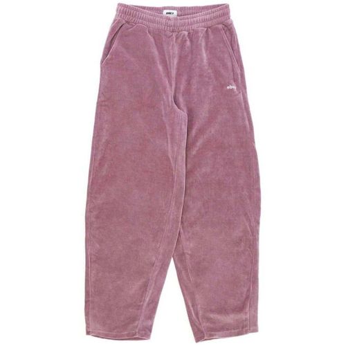 Jogging Obey Enzo Pant Lilac Chalk - Obey - Modalova