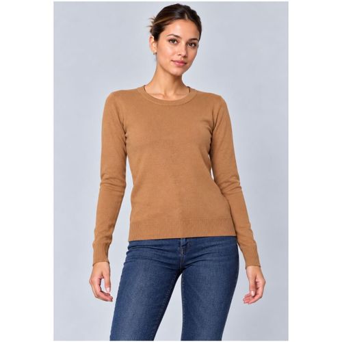 Pull Pull Col Rond F, Marron - Kebello - Modalova