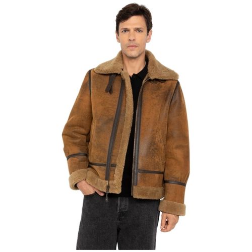 Blouson Blouson bombardier Ref 25766 Moutarde - Schott - Modalova