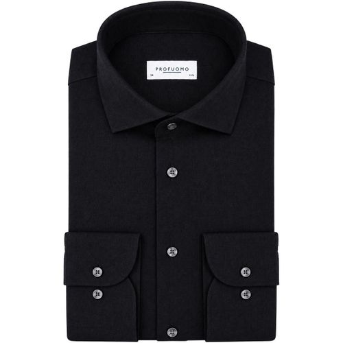 Chemise Brushed Twill Chemise Navy - Profuomo - Modalova
