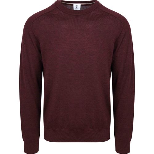 Sweat-shirt Pull Mérinos Bordeaux - R2 Amsterdam - Modalova