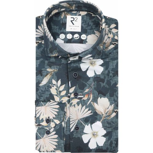 Chemise Chemise Imprimée Florale Navy - R2 Amsterdam - Modalova