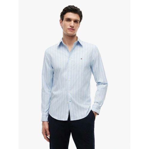 Chemise Chemise à rayures bleue en coton - Tommy Hilfiger - Modalova