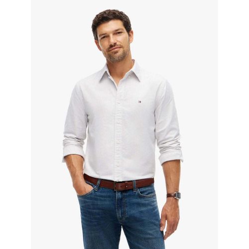 Chemise Chemise rayée blanche en coton - Tommy Hilfiger - Modalova