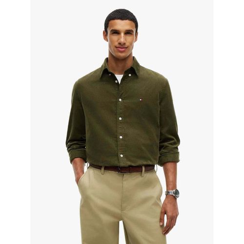Chemise Chemise kaki en velours - Tommy Hilfiger - Modalova