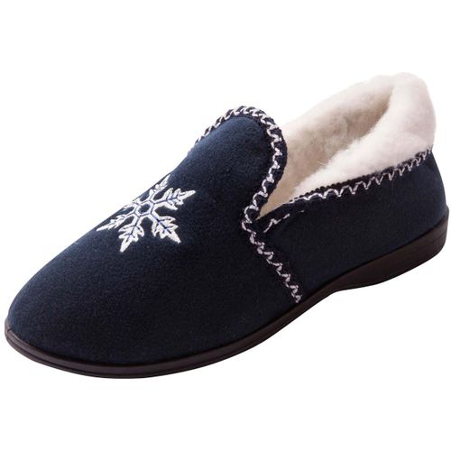 Chaussons Poulaines brodées fourrées - Pediconfort - Modalova