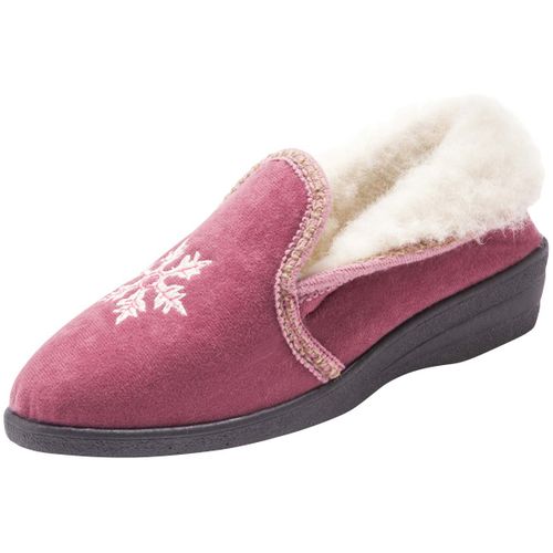 Chaussons Poulaines brodées fourrées - Pediconfort - Modalova