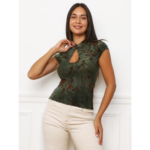Blouses Tops, t-shirts - Kaki - La Modeuse - Modalova