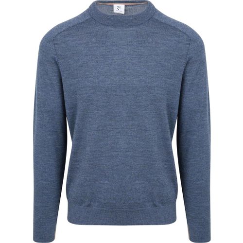 Sweat-shirt Pull Mérinos Col Rond Blue - R2 Amsterdam - Modalova