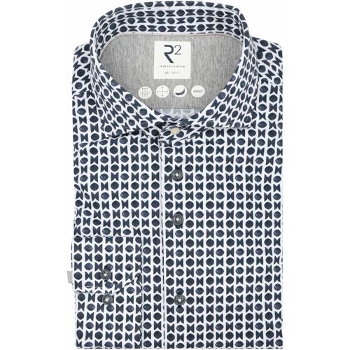 Chemise Chemise Jersey Imprimée Navy - R2 Amsterdam - Modalova