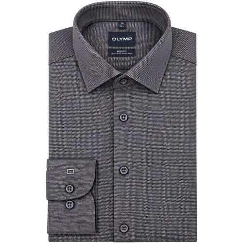 Chemise Level 5 Chemise Pinpoint Anthracite - Olymp - Modalova