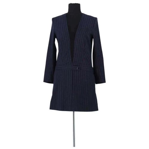 Robe courte Robe en laine bleue marine - Sandro - Modalova