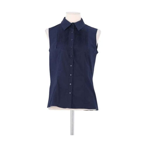 Blouses Top sans manche en coton bleu marine - Joseph - Modalova