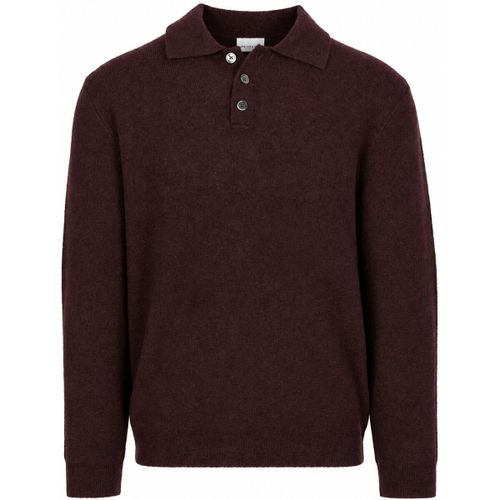 Sweat-shirt Polo Manches Longues Aubergine - Profuomo - Modalova